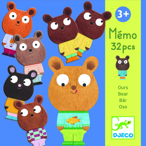 Djeco Gra pamięciowa Memo Ours Djeco Gra pamięciowa Memo Ours