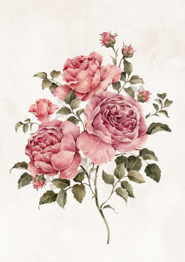 Plakat Róża II na płótnie